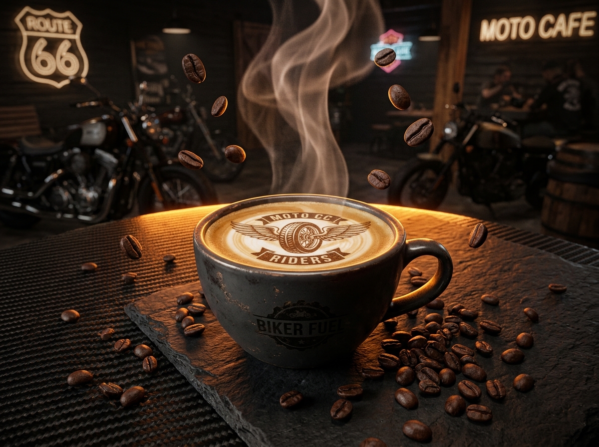 Signature 3D Biker Cappuccino